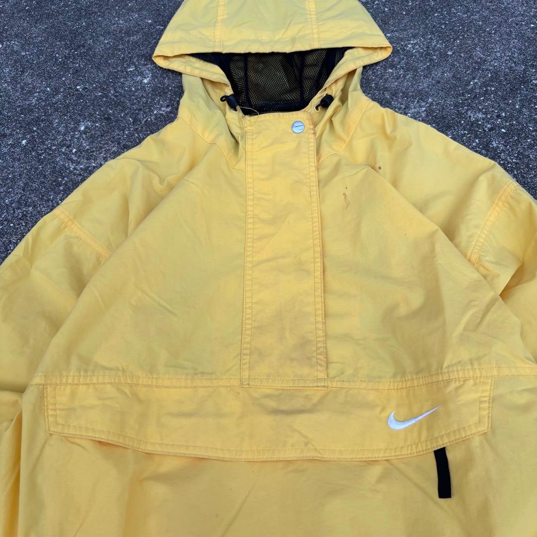 90s NIKE アノラックパーカー 銀タグ tech メッシュ パッカブル