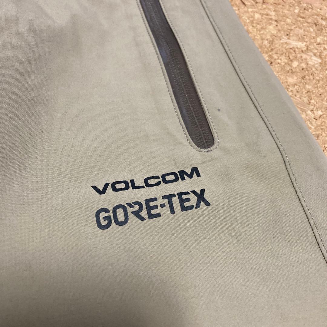 【美品】ボルコム VOLCOMスノーパンツGORE-TEXスノボSメンズベージュ