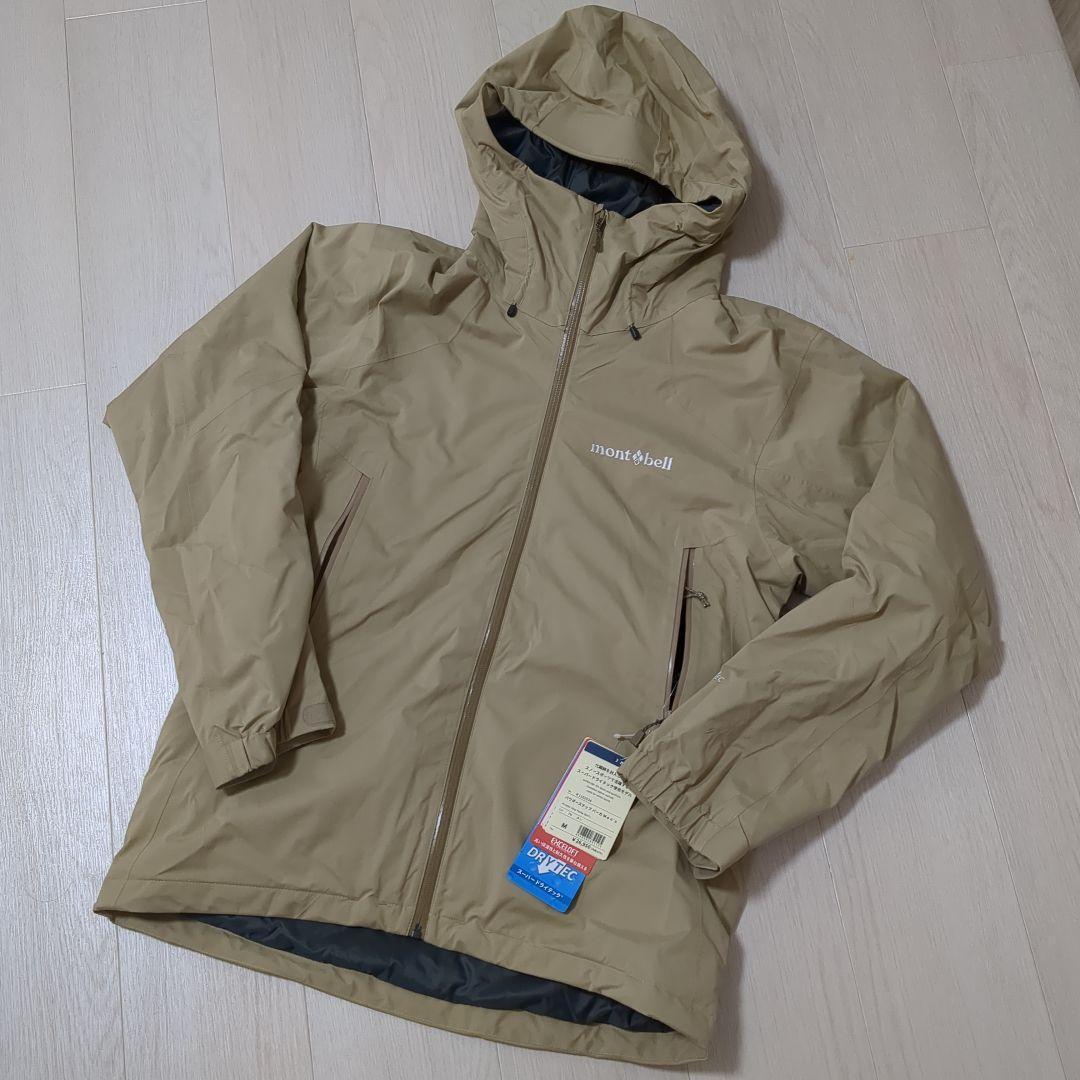 【新品】mont-bellパウダーステップ パーカ Men's　М　タン