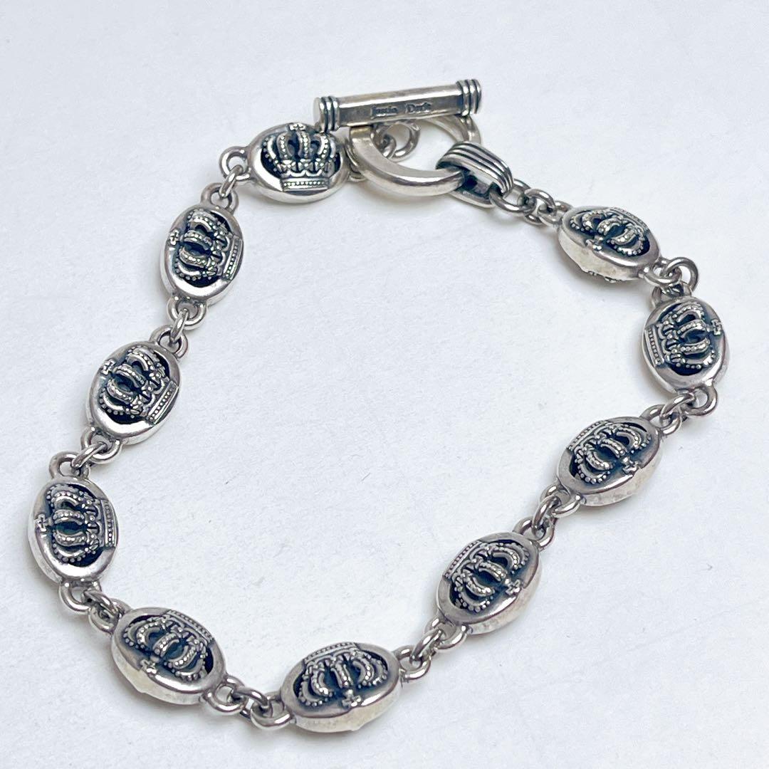 ジャスティンデイビス　クラウン　トグル　ブレスレット　925