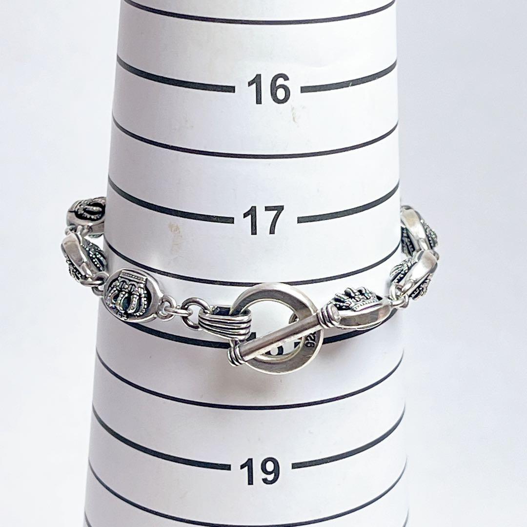 ジャスティンデイビス　クラウン　トグル　ブレスレット　925