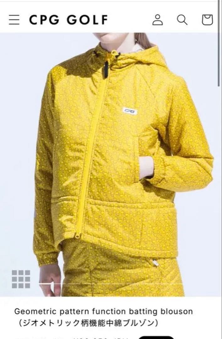 CPG GOLF ジオメトリック柄 CPGゴルフ ゴルフウェア ゴルフ女子
