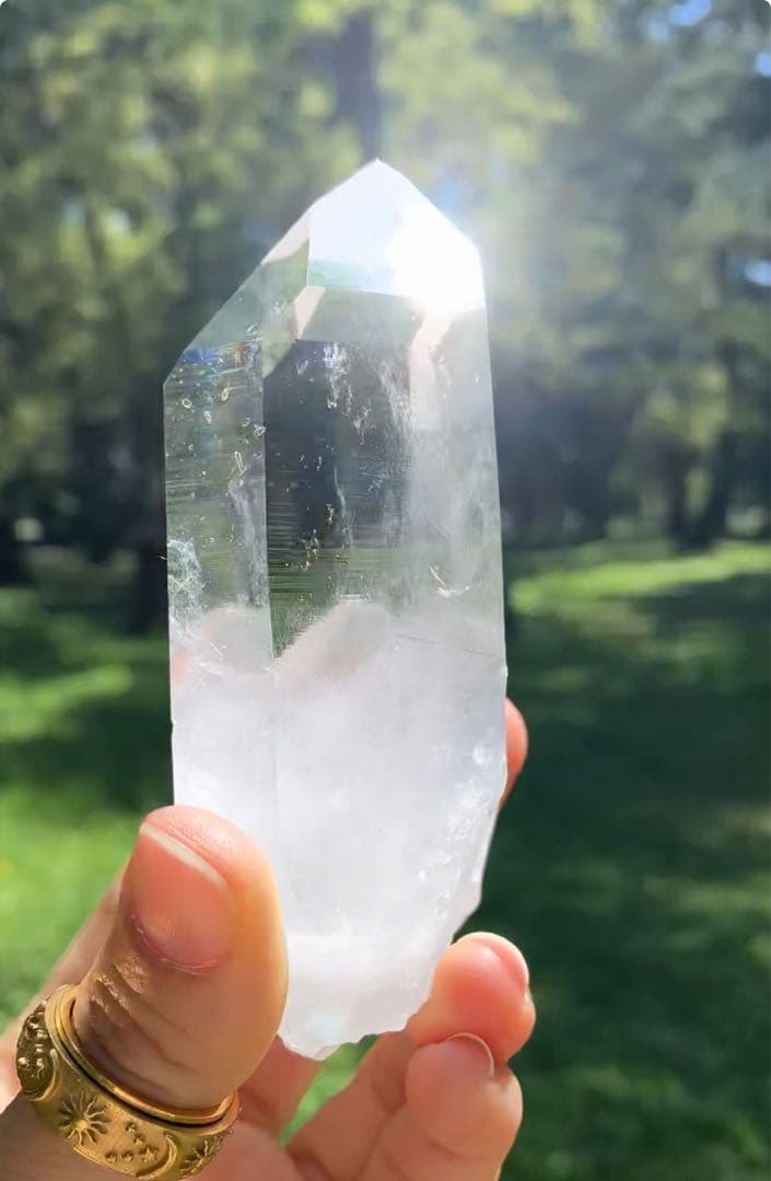 【高品質！】アーカンソー水晶 BIGポイント くっきり△