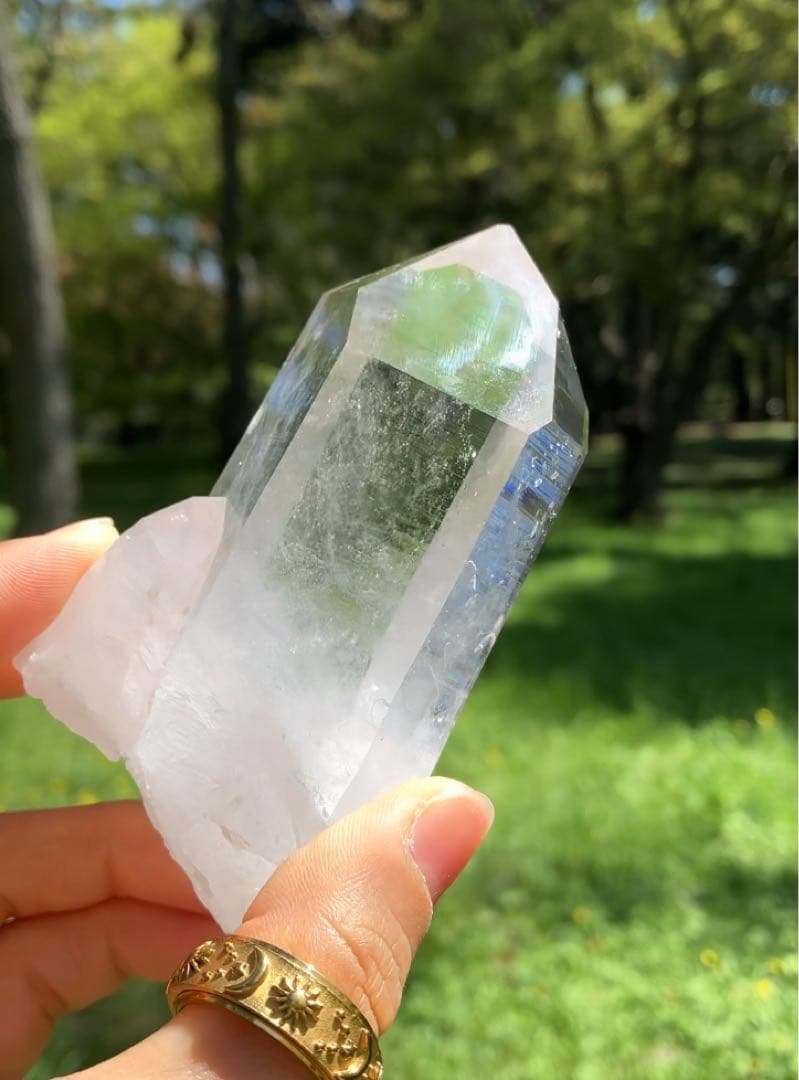 【高品質！】アーカンソー水晶 BIGポイント くっきり△