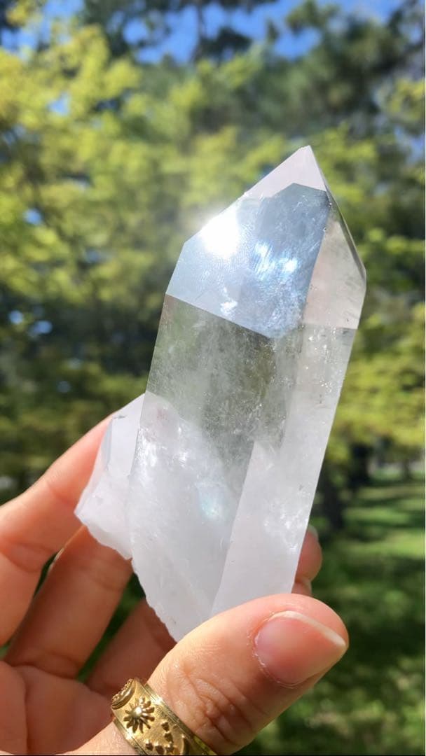 【高品質！】アーカンソー水晶 BIGポイント くっきり△