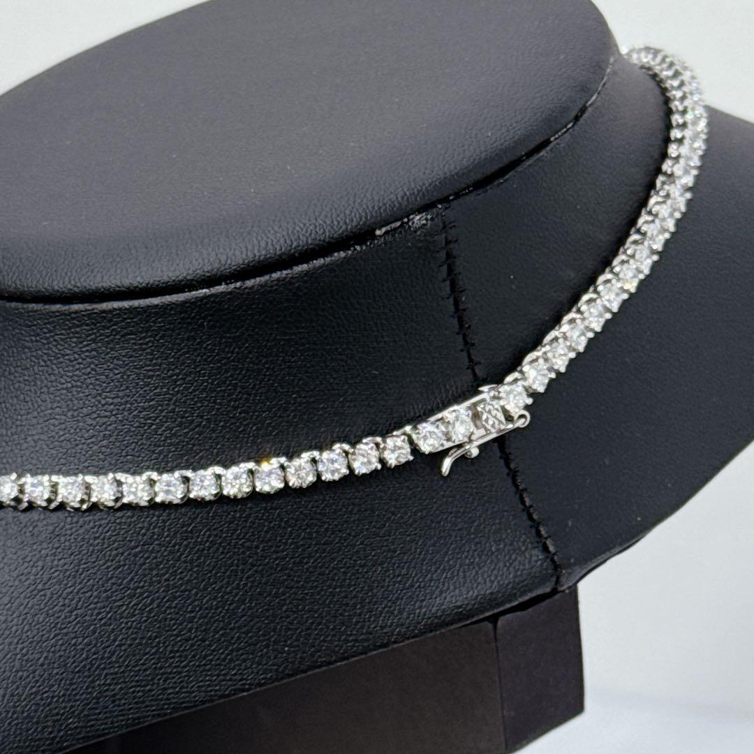 925刻印 テニスネックレス ブレスレット セット シルバー 38g グラデ