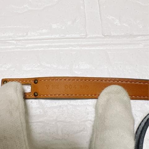 美品✨HERMES ブレスレット ケリー ドゥブルトゥール ゴールド×ブラック