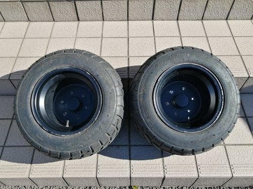 キャノピー・UP・X用 アルミホイール タイヤ 225/45-10 2本セット