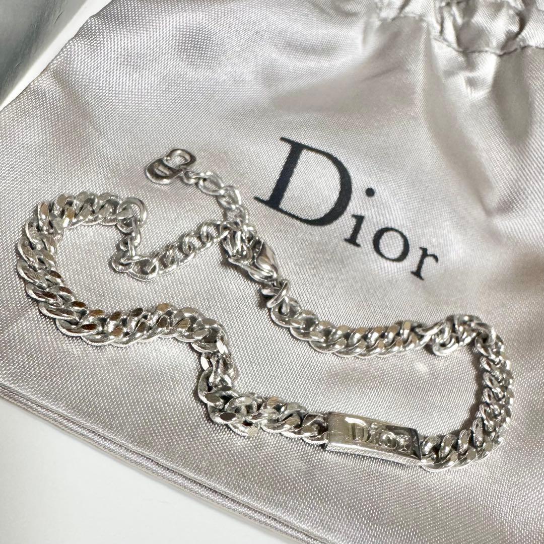 Dior シルバーチェーンブレスレット D12607