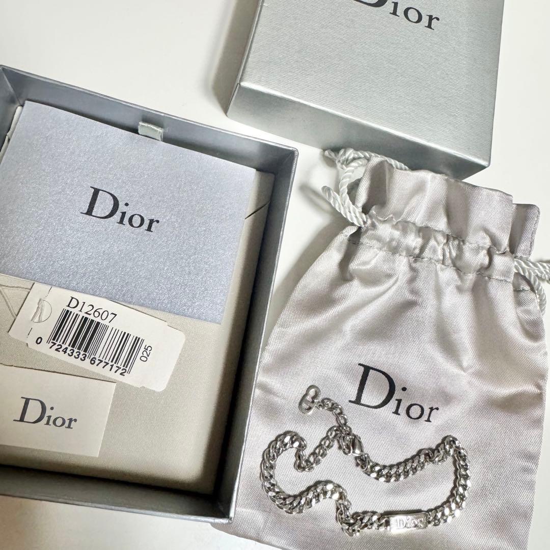 Dior シルバーチェーンブレスレット D12607