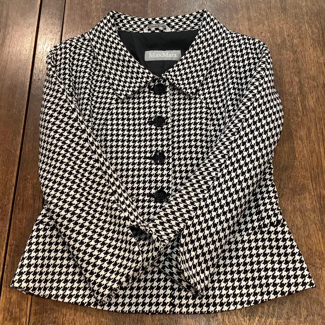 ⭐️美品⭐️ Max Mara 千鳥柄ジャケット　サイズ40
