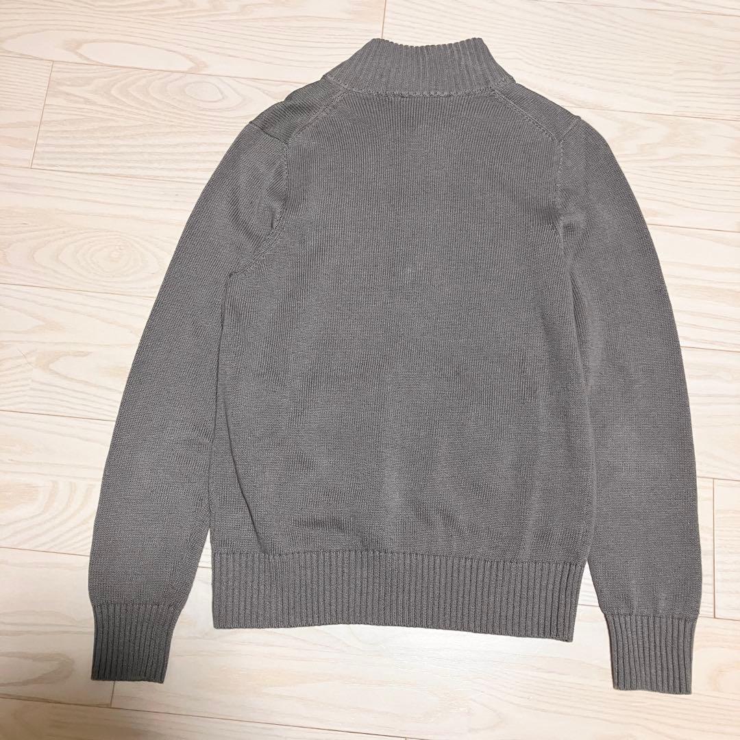 ZANONE CHIOTO リネンコットン　スタンドカラー　カーディガン　グレー