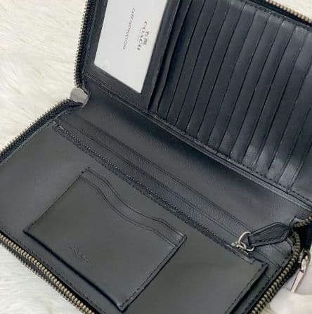 【超美品】COACH ダブルジップ トラベルオーガナイザー 正規品　F93504