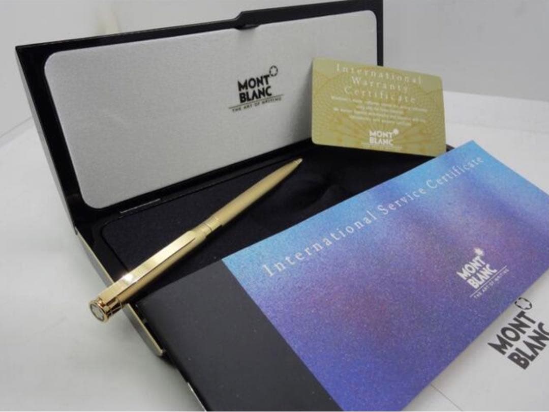 金運を呼ぶ黄金総金張り！　モンブラン　★稀少な未使用ノブレス・ドウエ