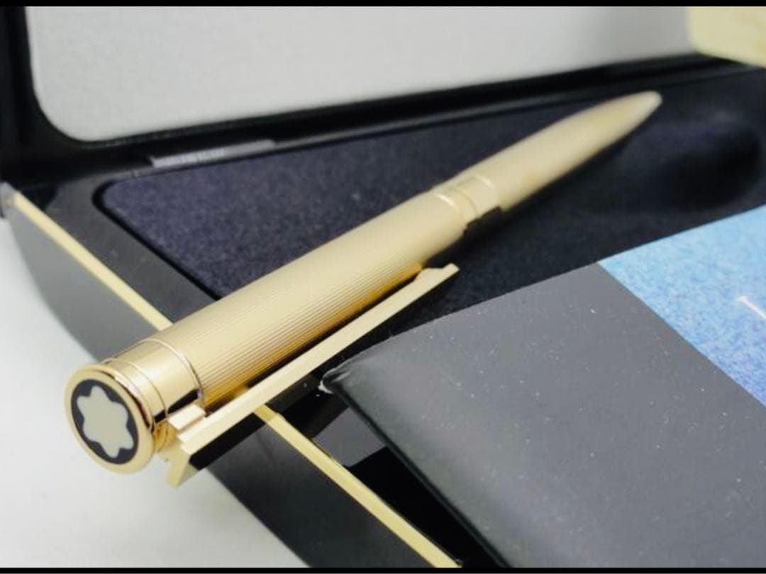 金運を呼ぶ黄金総金張り！　モンブラン　★稀少な未使用ノブレス・ドウエ