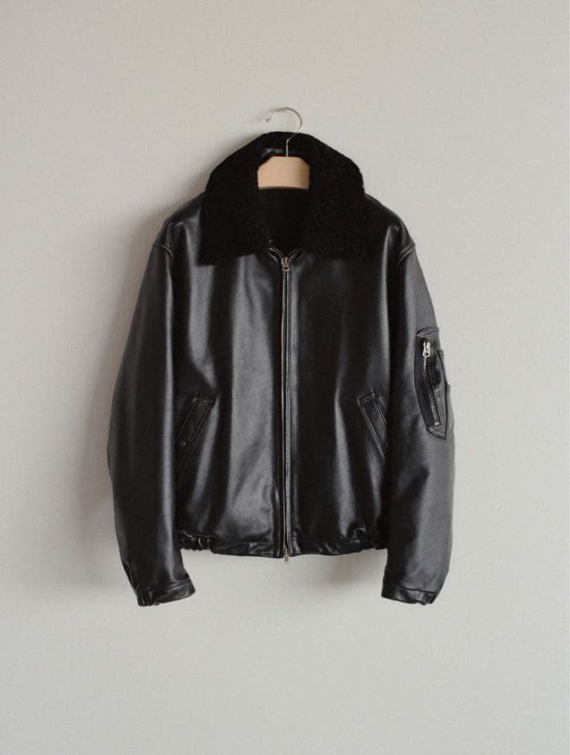 【LIDNM】French Pilot Leather Jacket Sサイズ