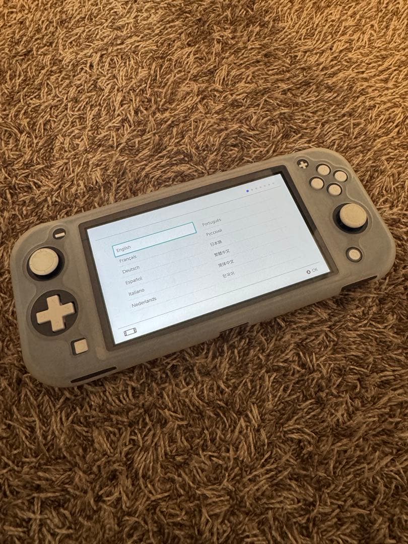 Nintendo Switch Lite グレー + 透明カバーセット本体のみ