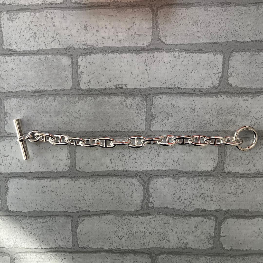 新品　HERMES エルメス シェーヌダンクルブレスレットGM13コマ