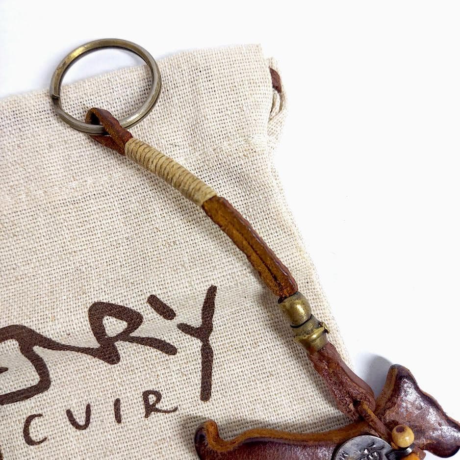 アンリークイール✨️ワンちゃん革製 レザーバッグチャーム HENRY CUIR