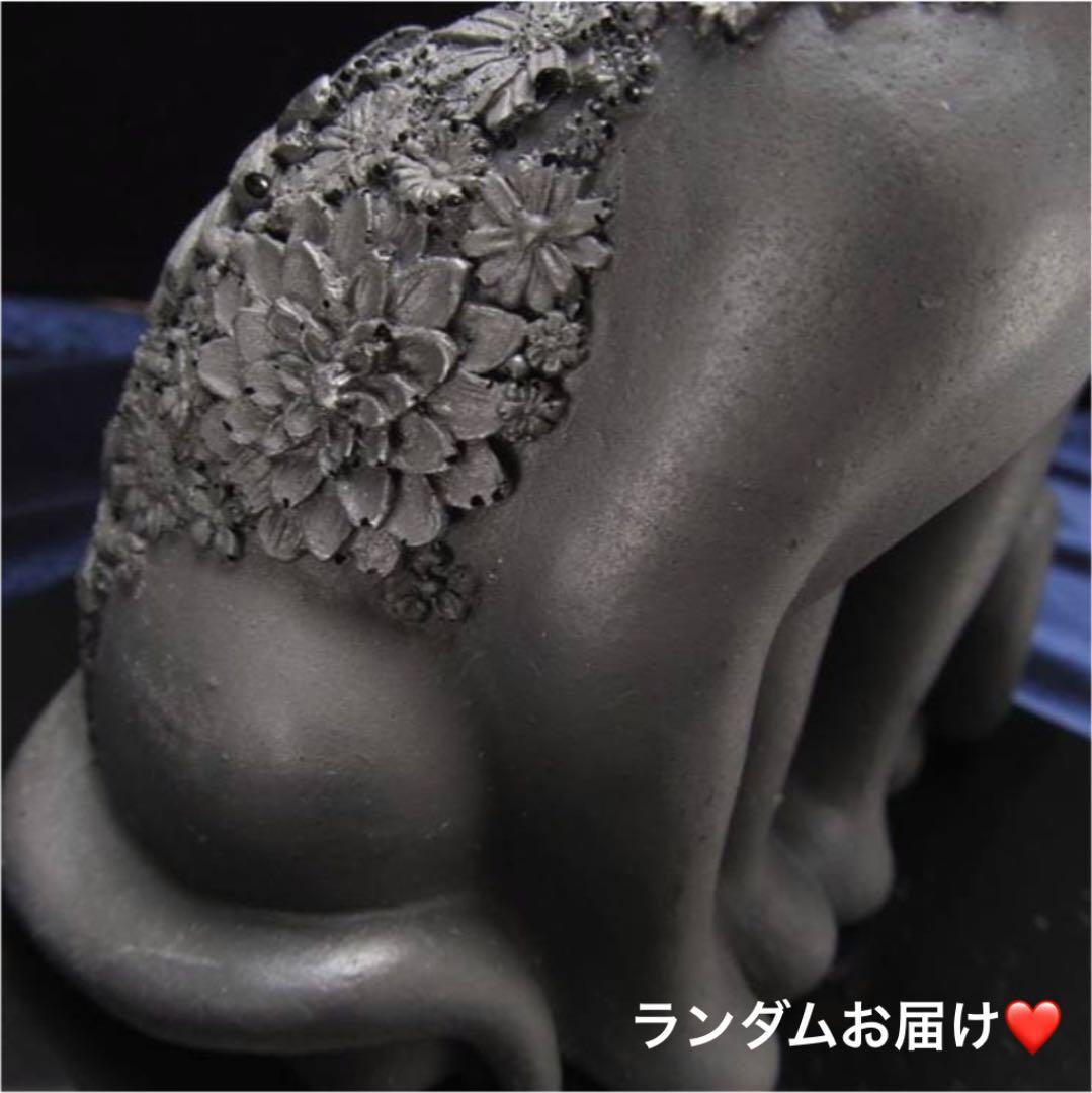 ★特選一品★希少レア☆繊細フラワー彫刻【愛らしい夫婦猫シュンガイトねこ置物】❤️