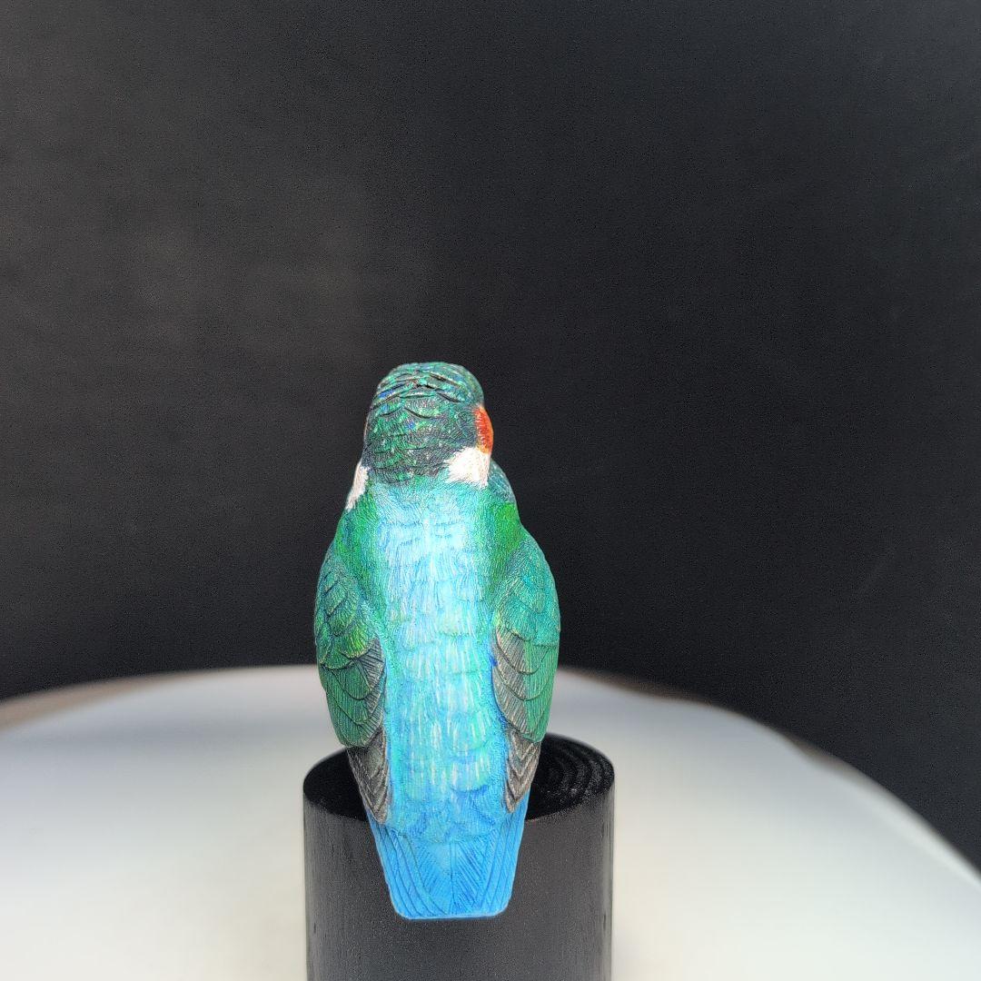 リクエスト品　カワセミ 　バードカービング 木彫りの野鳥　野鳥彫刻