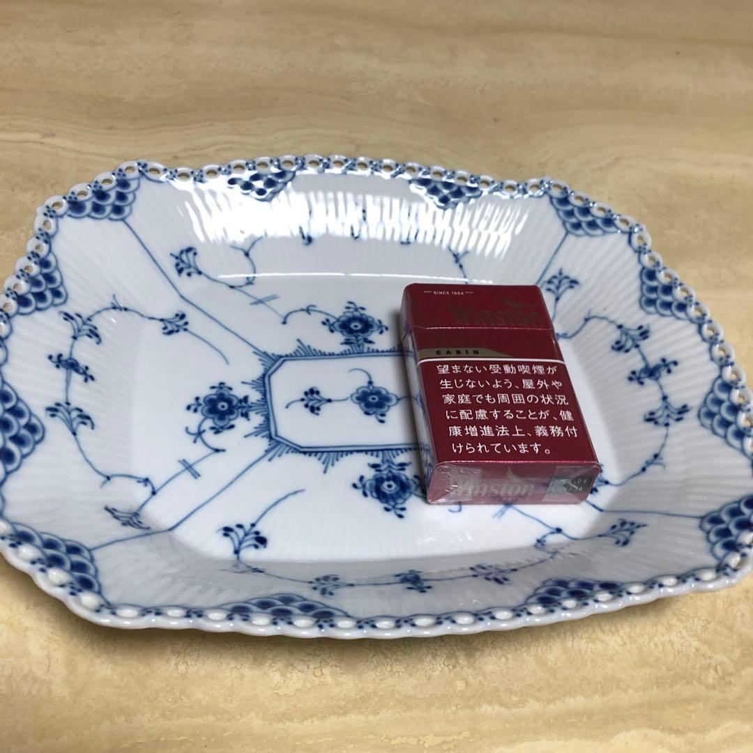 ロイヤルコペンハーゲン　ブルーブルーテッド フルレース　デザートプレート