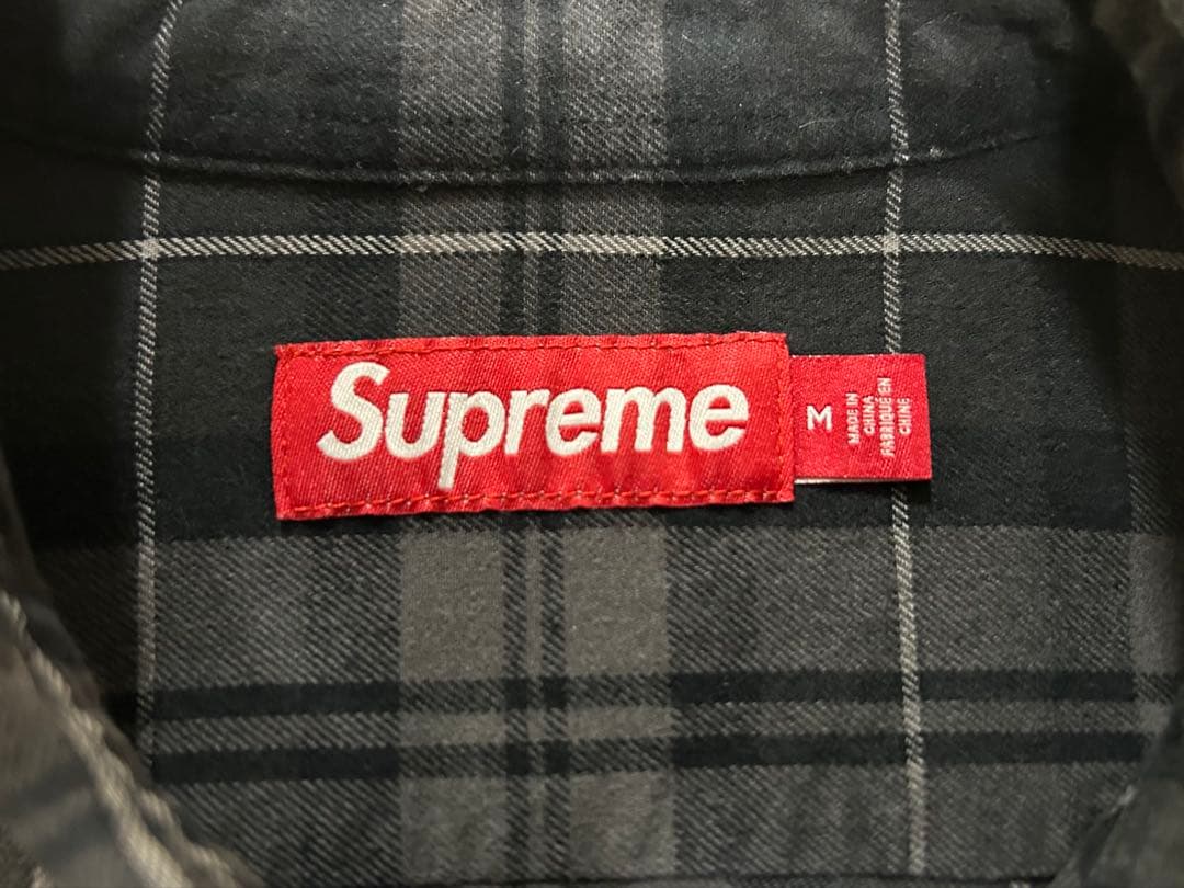 Supreme flannel shirt FW24 中古 M