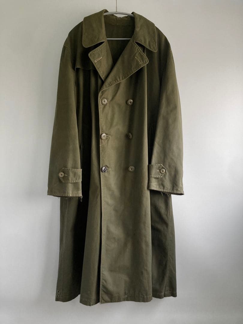 ジャケット・アウター 50s French Military Officer Trench Coat