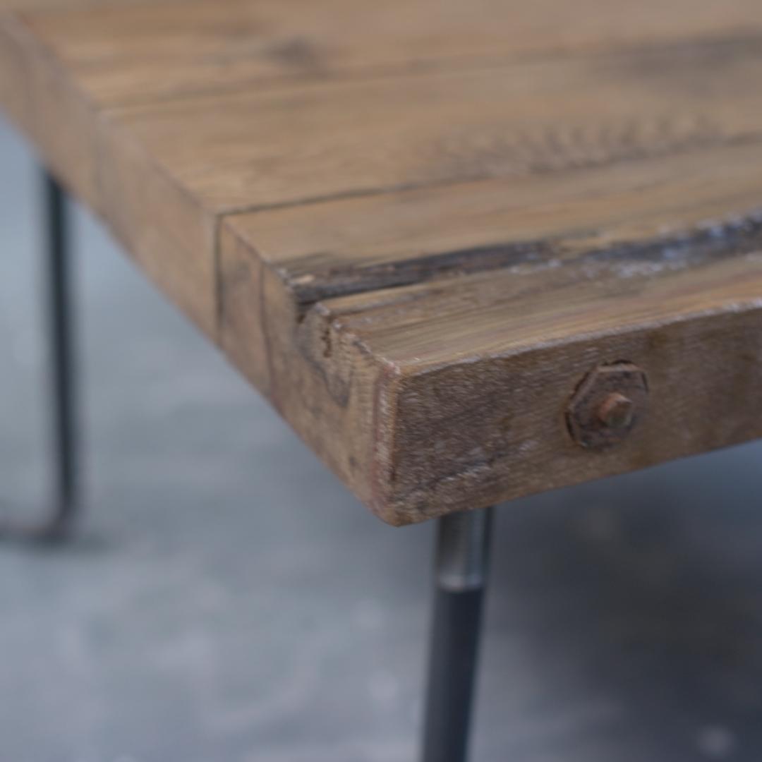 SALE【現品販売】アイアン ローテーブル 鉄脚 鉄 木 テーブル tab44