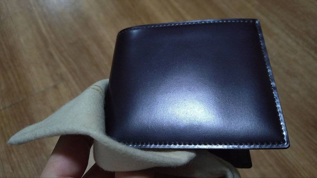 ガンゾ　シェルコードバン 2 【小銭入れ付き二つ折り財布】