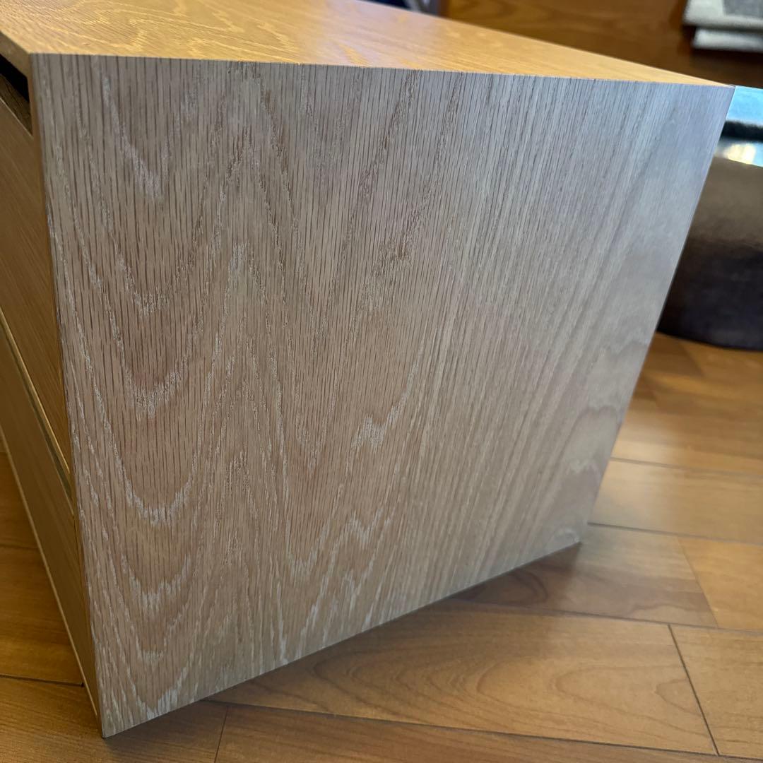 asami無印良品 木製収納ケース 2段 ワイド オーク材ユニットシェルフ