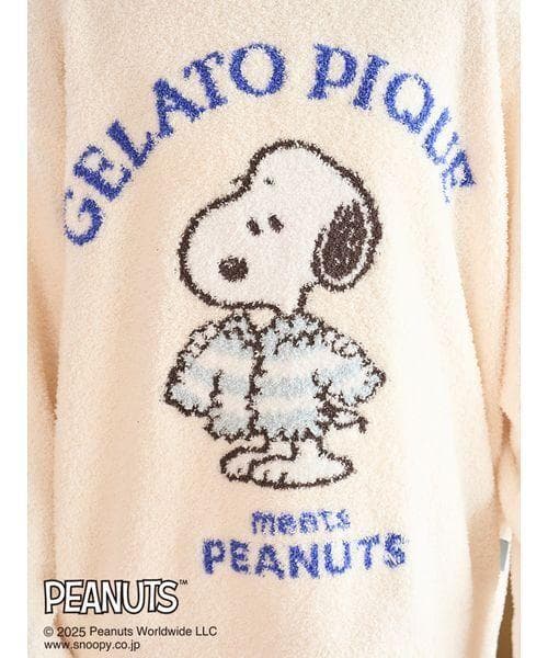 ジェラートピケ「PEANUTS」 ジャガードプルオーバー＆ショートパンツセット