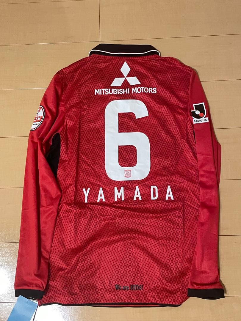 ナイキJリーグ日本サッカーユニフォーム浦和レッズ山田暢久11 12ホーム赤黒