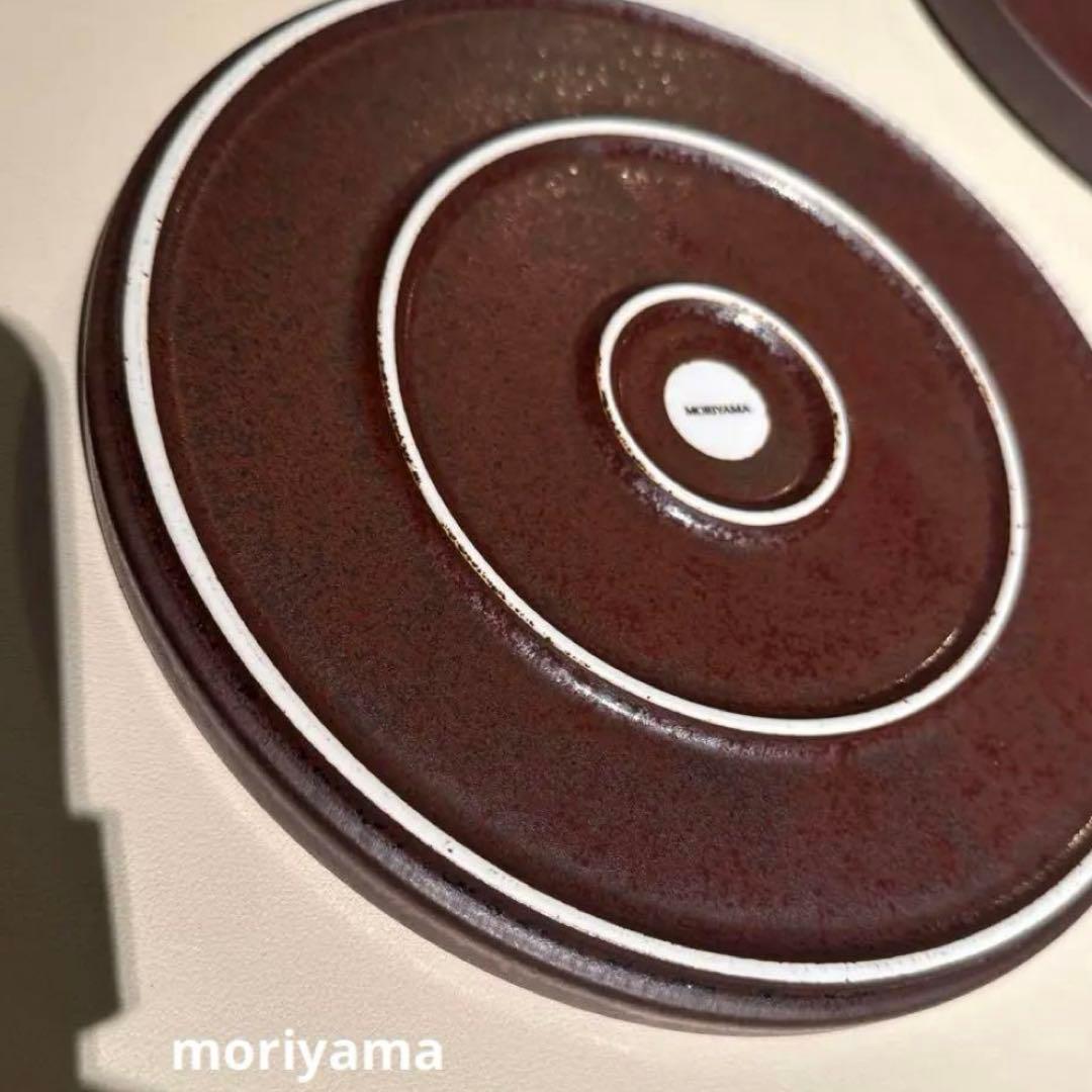 Moriyama ラウンドトレー クリスタルブラウン 6枚セット 2