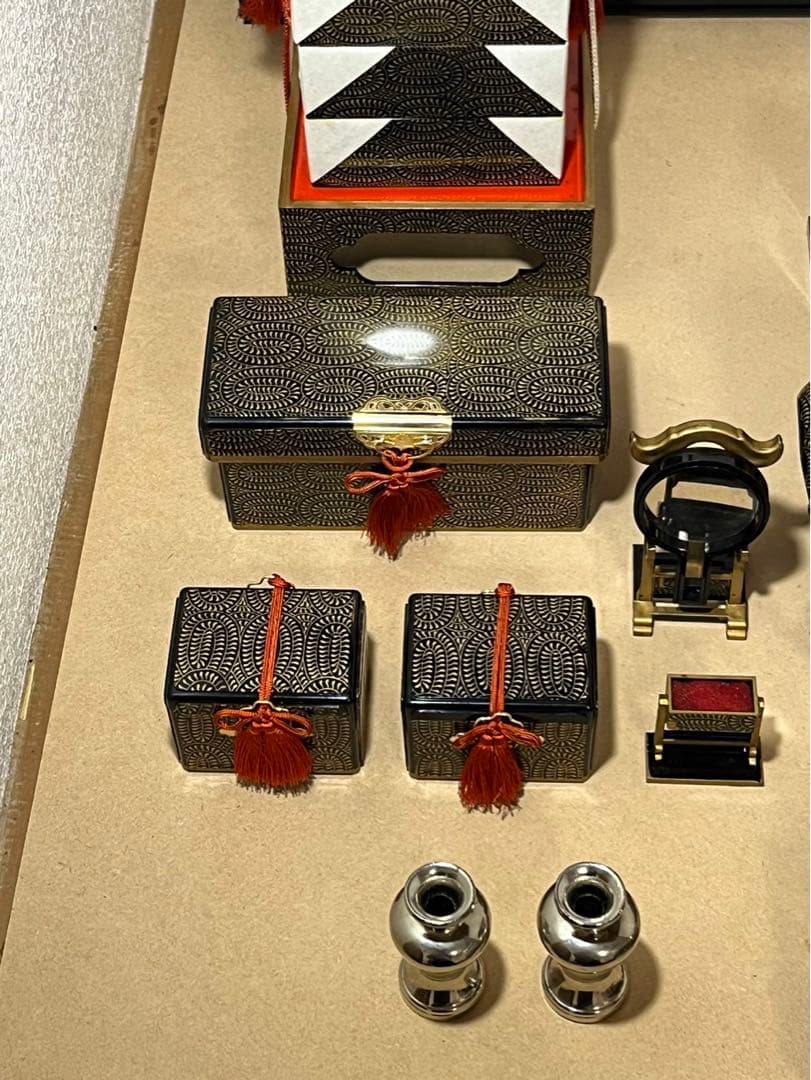 雛飾り　雛道具まとめ売り