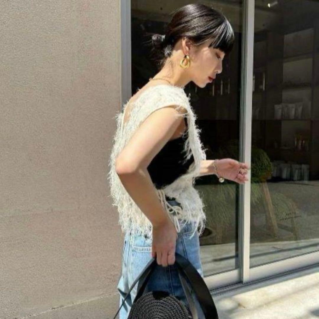 値下げ！ラインヴァンドleinwande Fringe Jacquard Top