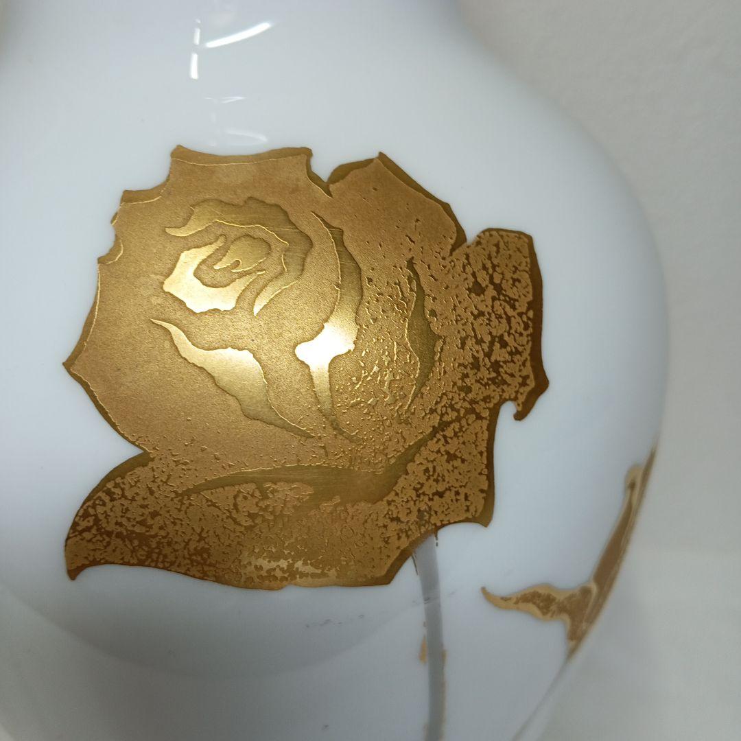 大倉陶園　金蝕バラ　花瓶　花器　フラワーベース