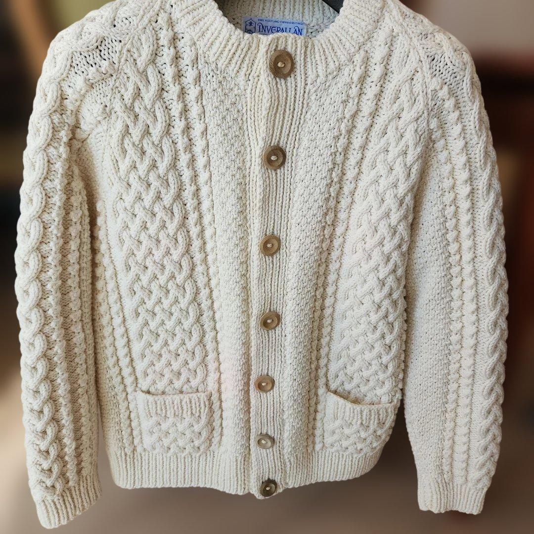 INVERALLAN アイボリー コットンニット 4A