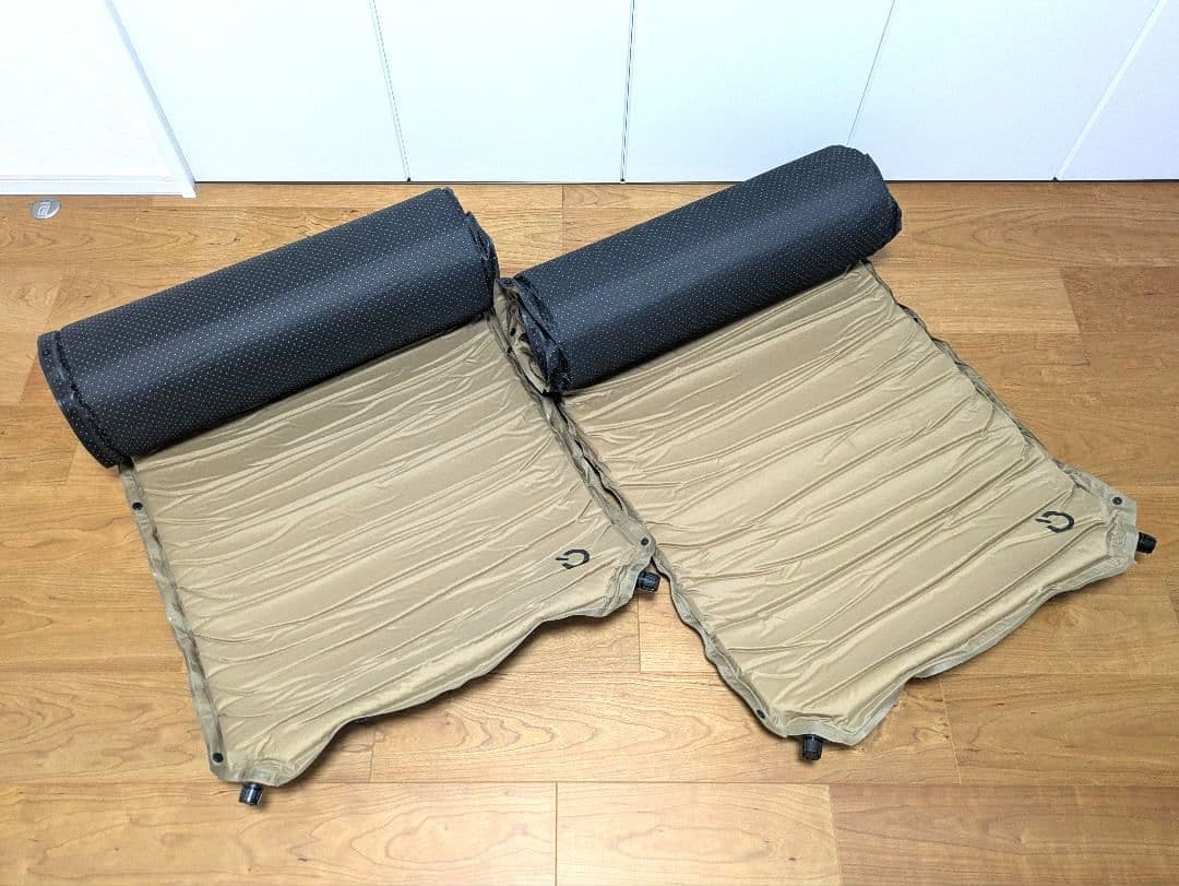 QUICKCAMP インフレータブルマット 8cm シングルサイズ 2枚セット