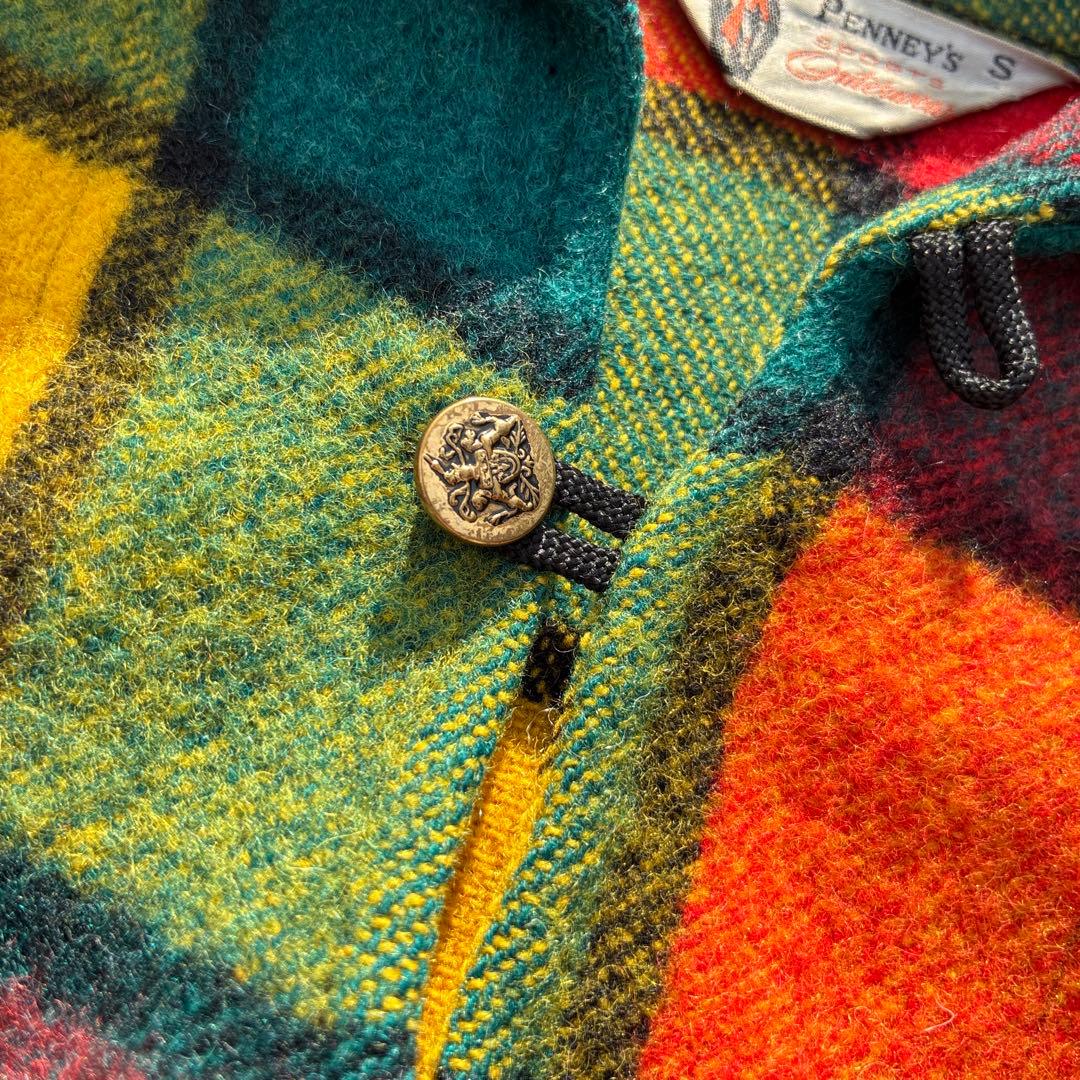 トップス 50s-70s PENNEY'S crazy block anorakshirt