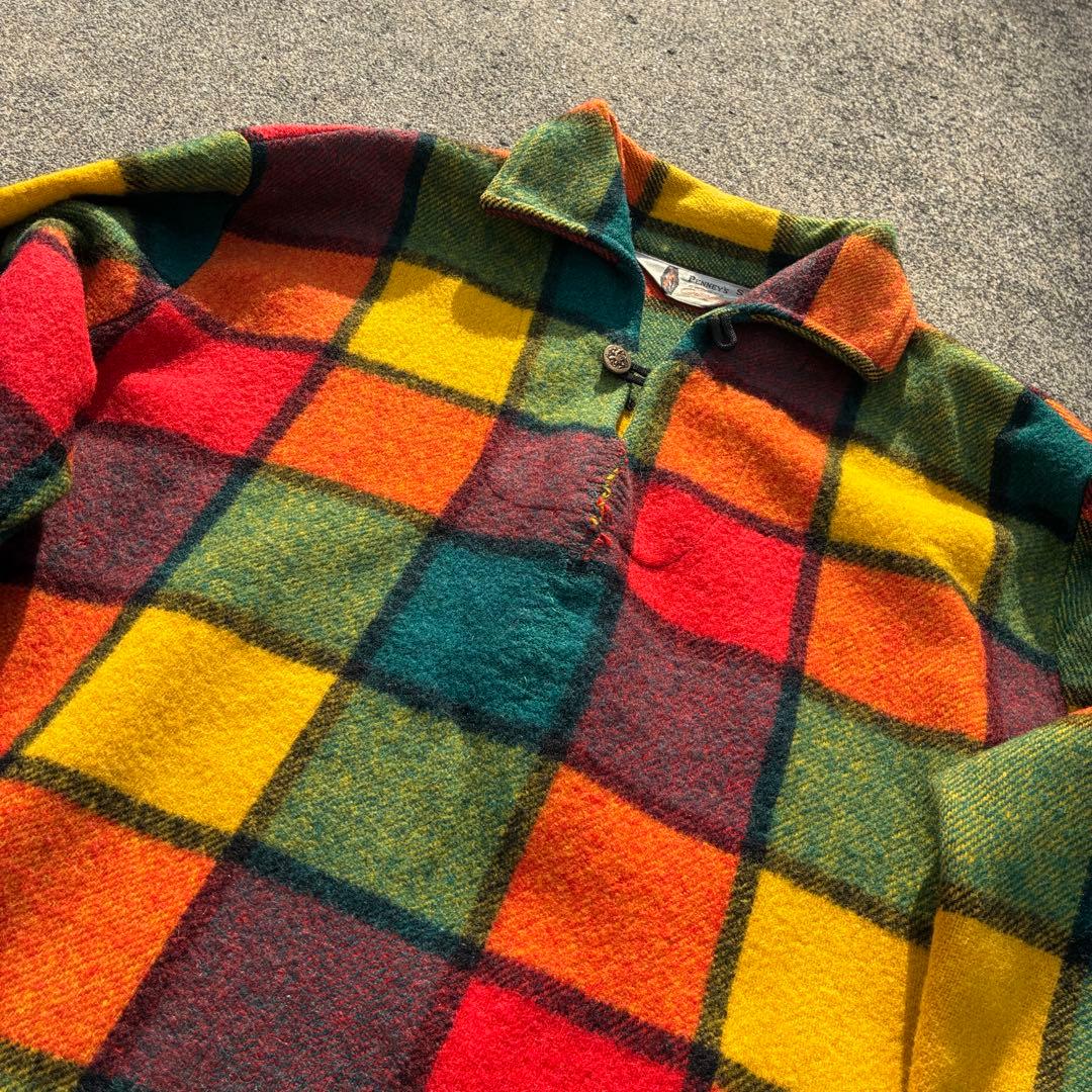 トップス 50s-70s PENNEY'S crazy block anorakshirt