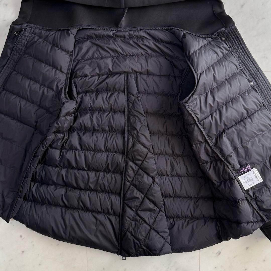 美品 ルイルエブティック ダンボールニット ライトダウンジャケット◆ブラック