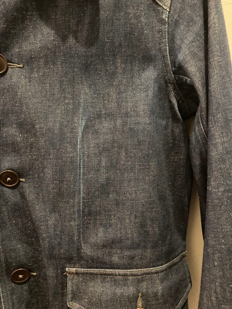 RRL rrl ダブルアールエル　ステンカラー　デニム　ゴム引き
