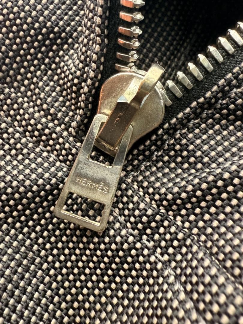 【美品】エルメス エールライン MM トートバッグ グレー
