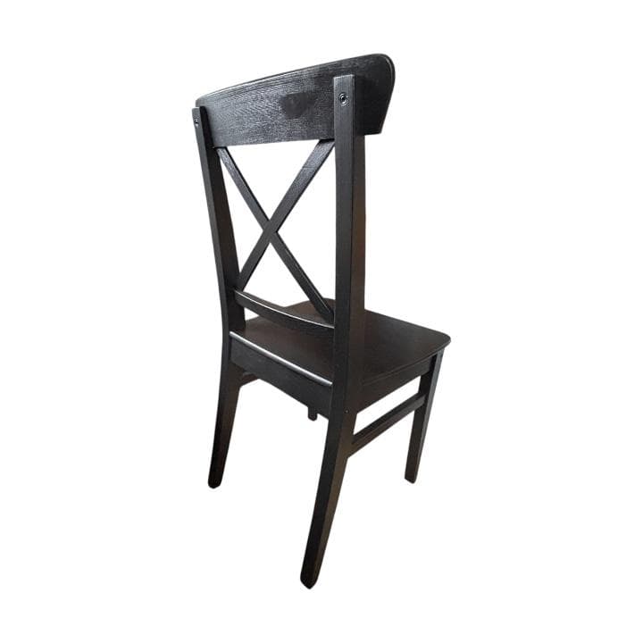 【美品】IKEA インゴルフ INGOLF チェア ブラウンブラック 北欧風