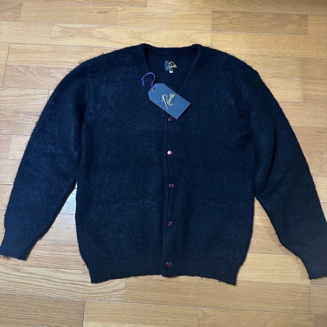FOREMOST 別注 ブラック モヘア カーディガン needles Sサイズ