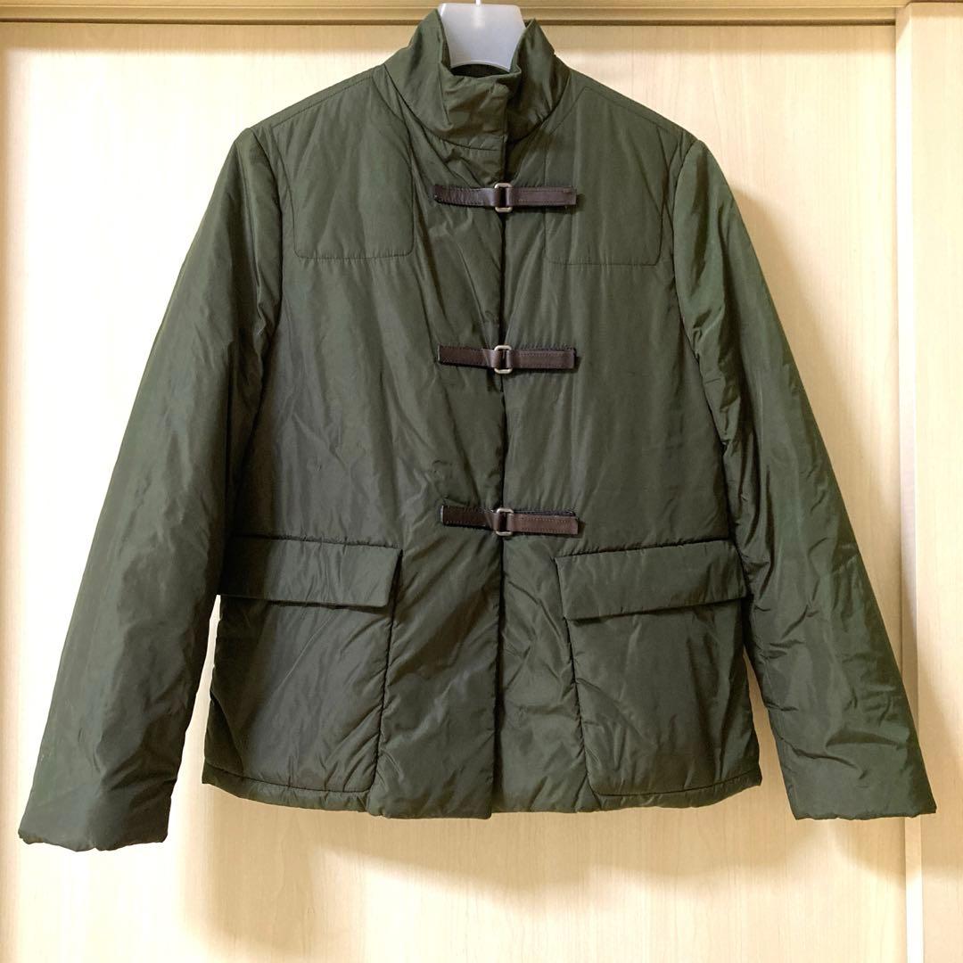 PRADA 99AW ヴィンテージレディース　カーキナイロンジャケット38サイズ