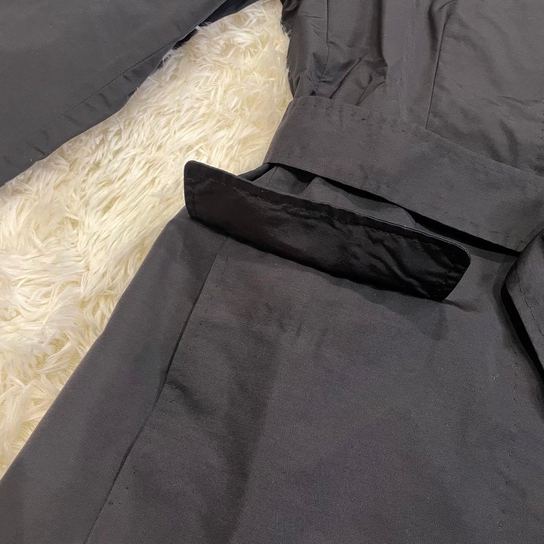 良品 マックスマーラ レインウェア トレンチコート ベルト付 ブラック