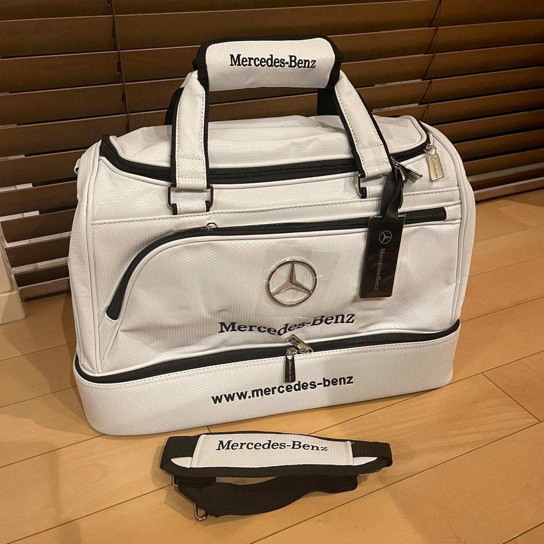 【非売品】 Mercedes Benz ゴルフバッグ ボストンバッグ ホワイト
