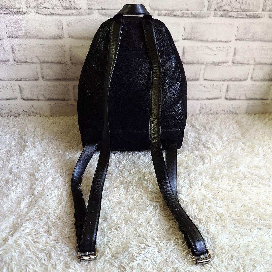 ステラマッカートニー ファラベラ バックパック 保存袋有 シルバーチェーン 黒